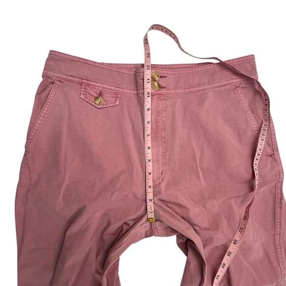 Sundance Mineral Wash Straight Leg Lightweight Chino Pants Women 12 Rose Pink - Picture 12 of 15